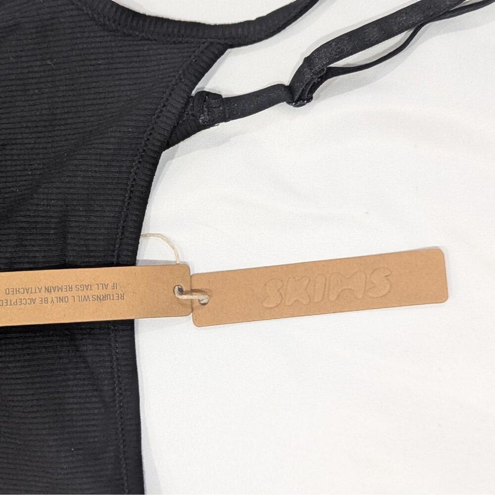 NWT SKIMS Soft Lounge Long Slip Dress Black Onyx Size M - Picture 5 of 7